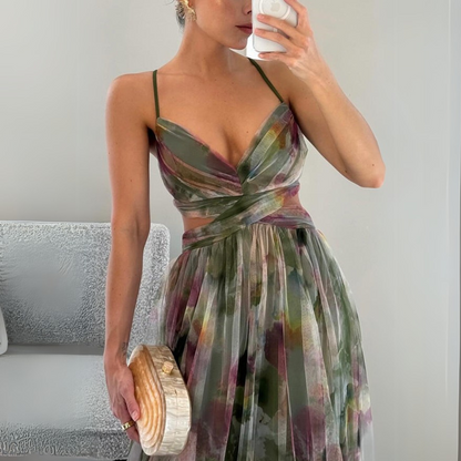 Camila | Charming long dress with floral print