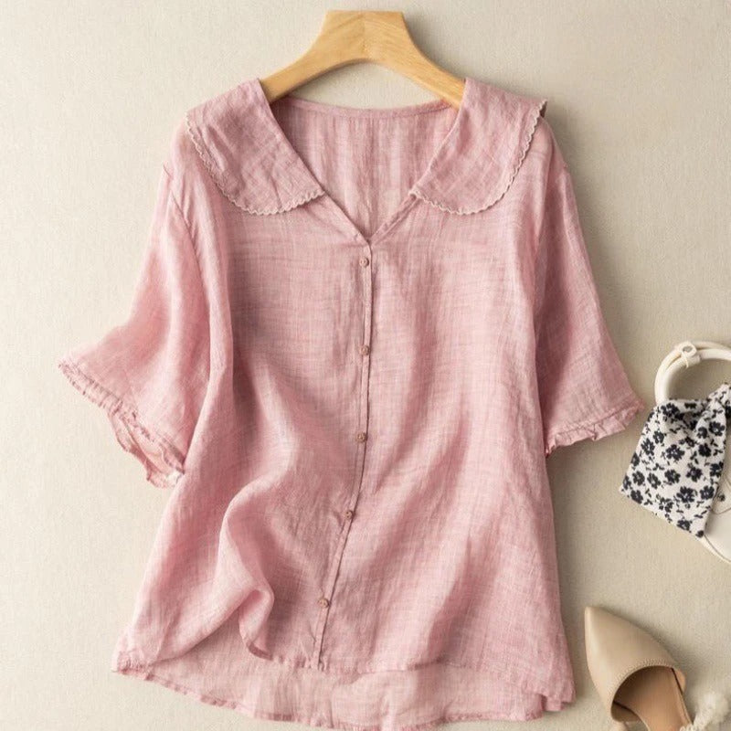 Mila | Vintage blouse with button detail