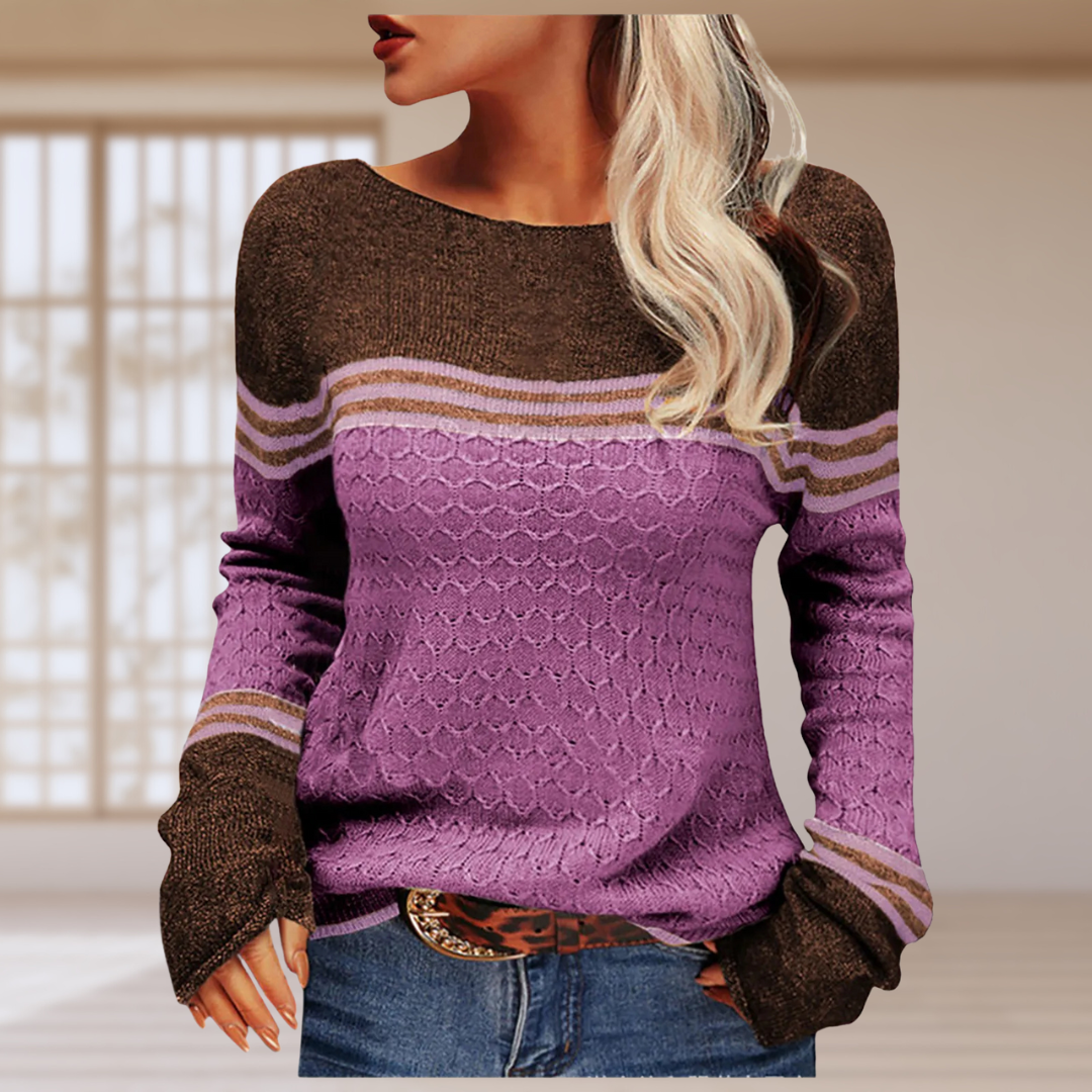 Beatriz | Casual striped knit T-shirt