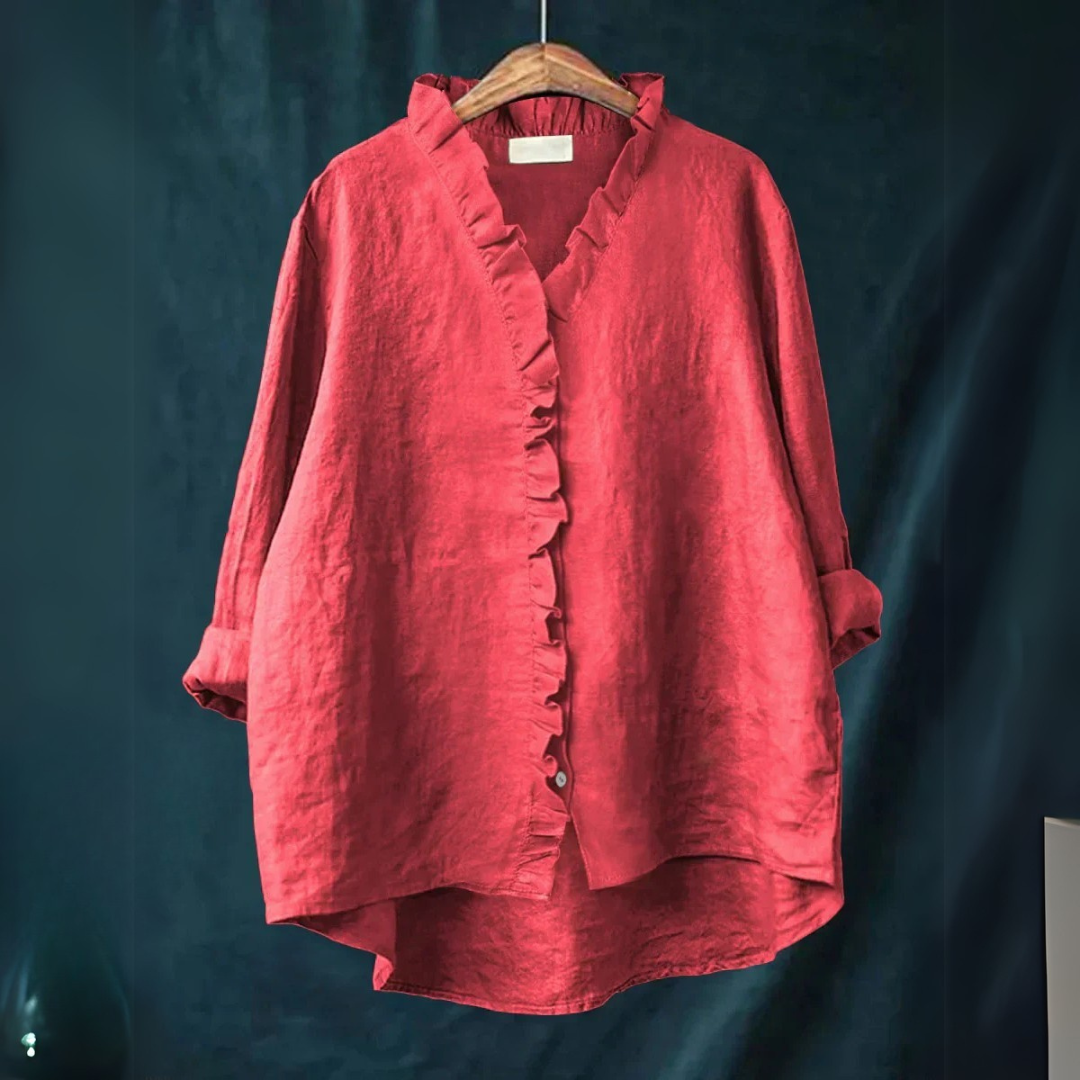 Sanela | Casual ruffle shirt