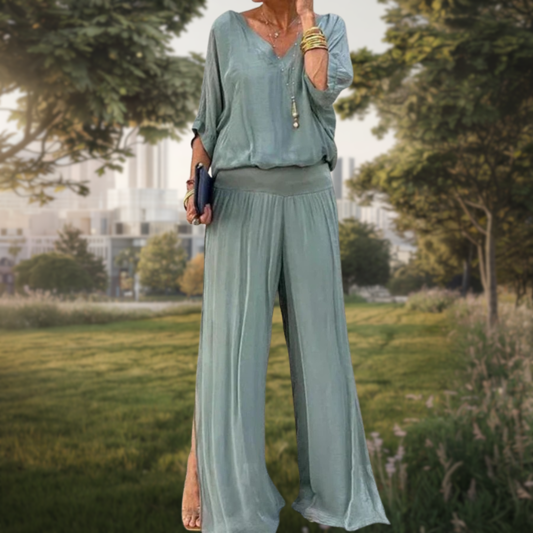 Jolia | Elegant Bohemian 2 Piece Set with Relaxed Fit