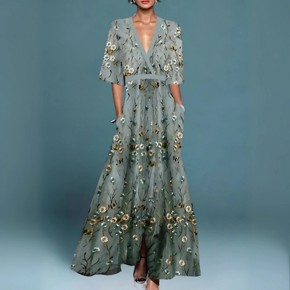 Osenda | Elegant floral maxi dress