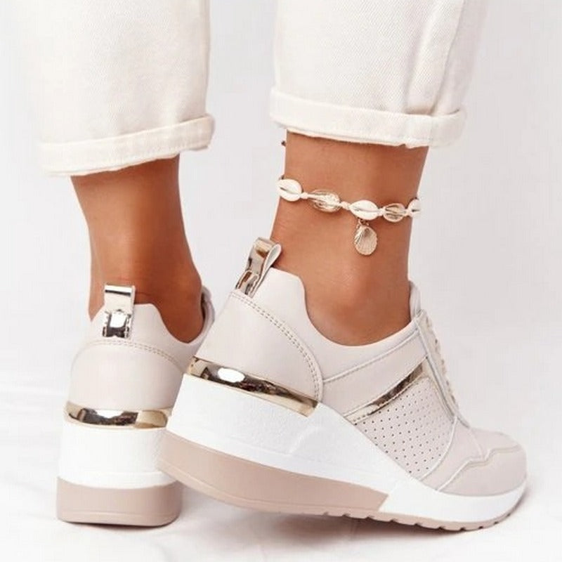 Lorelei | Luxury jute heeled sneakers