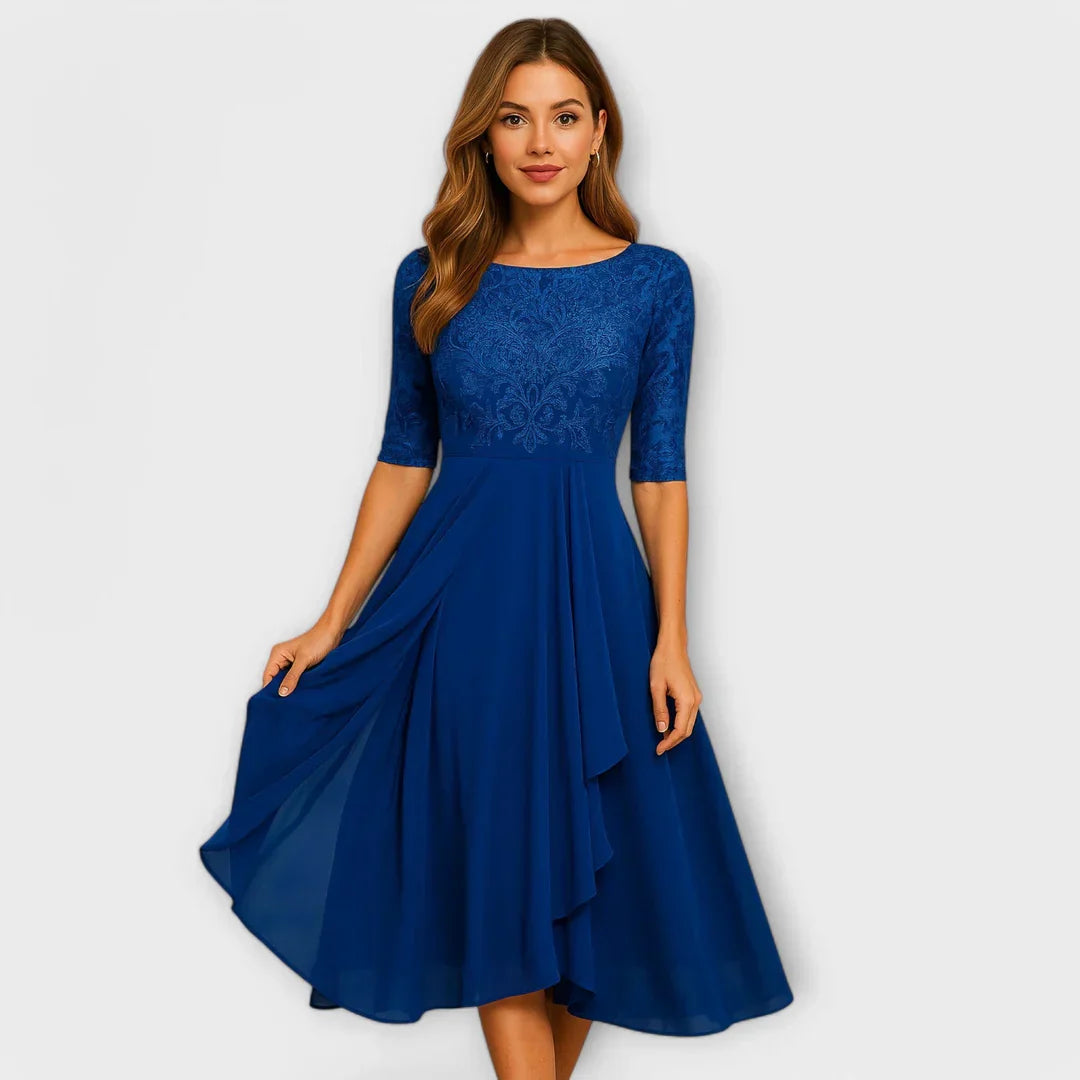 Jacinthe | Elegant midi dress