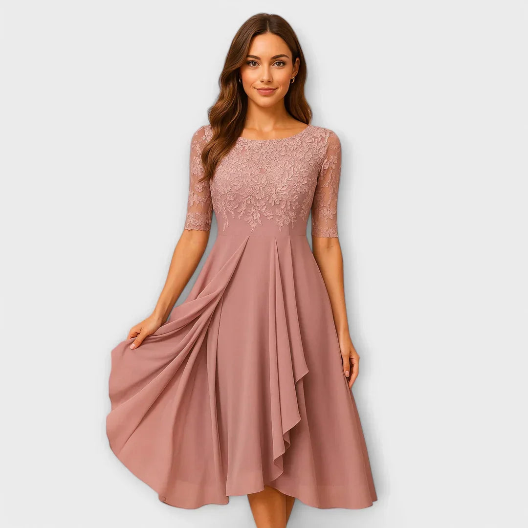 Jacinthe | Elegant midi dress