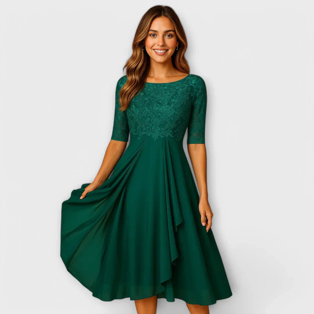 Jacinthe | Elegant midi dress