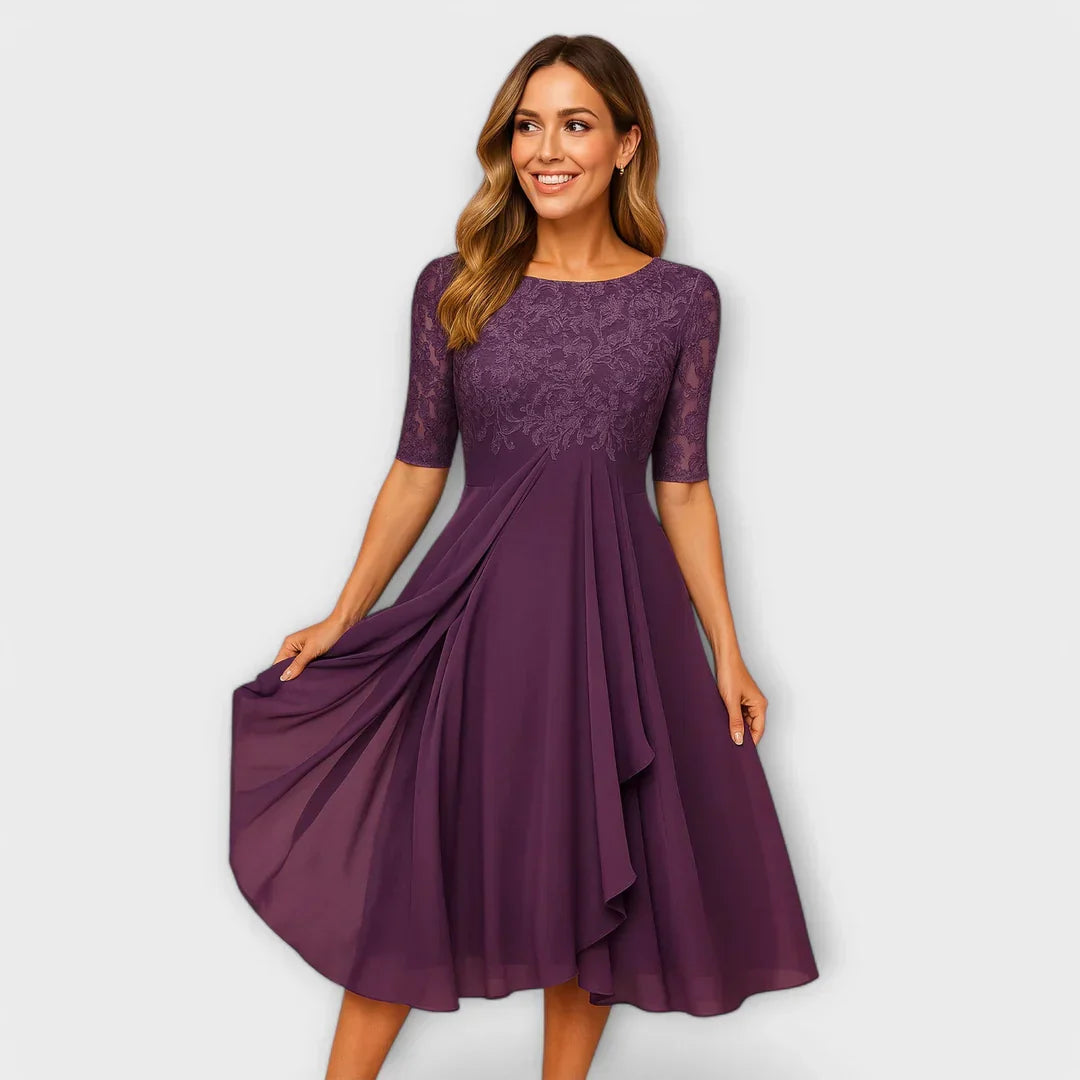 Jacinthe | Elegant midi dress