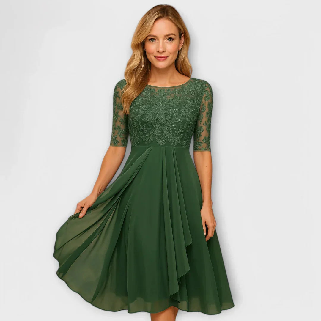 Jacinthe | Elegant midi dress