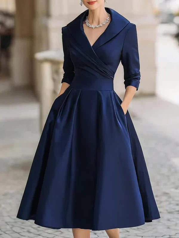Lina | Elegant midi dress with vintage style
