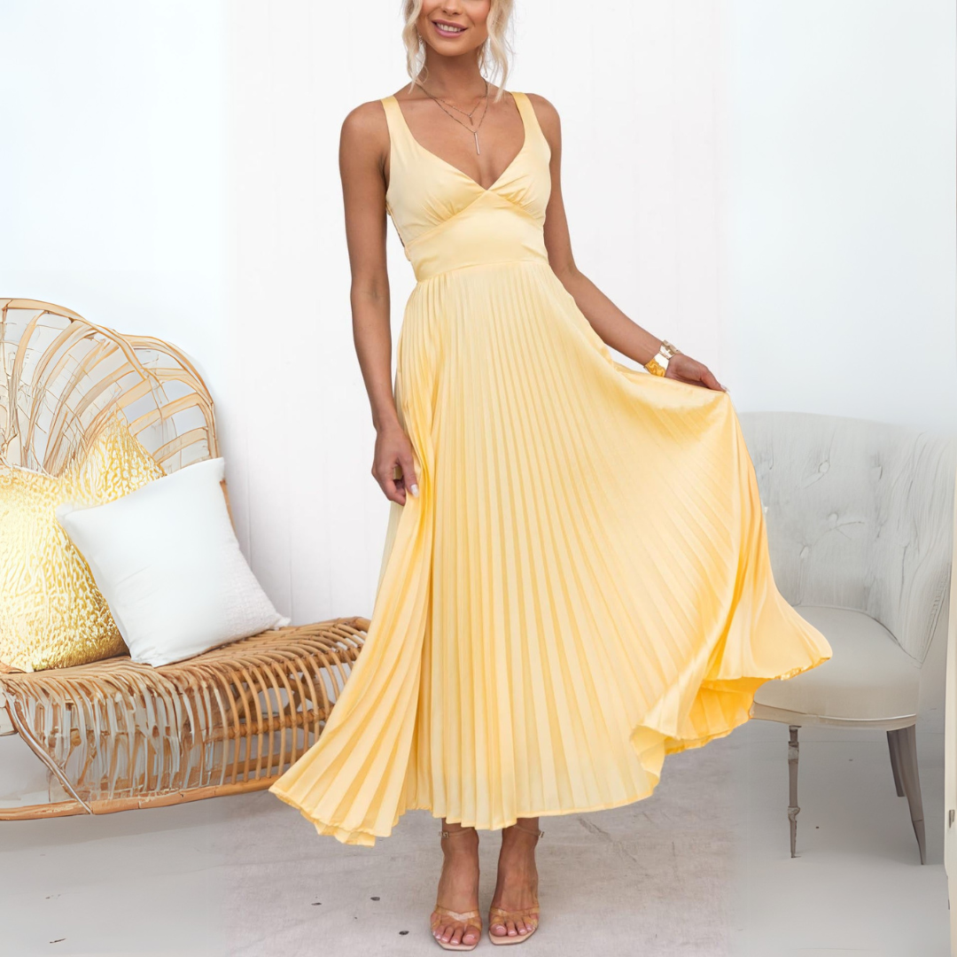 Maribel | Lightweight pleated summer dress