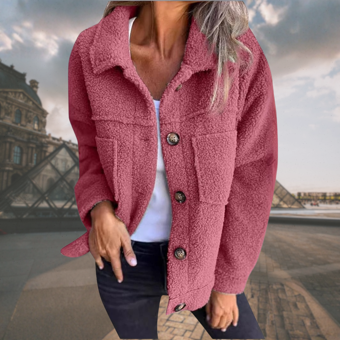 Alizée | Cozy button-down jacket
