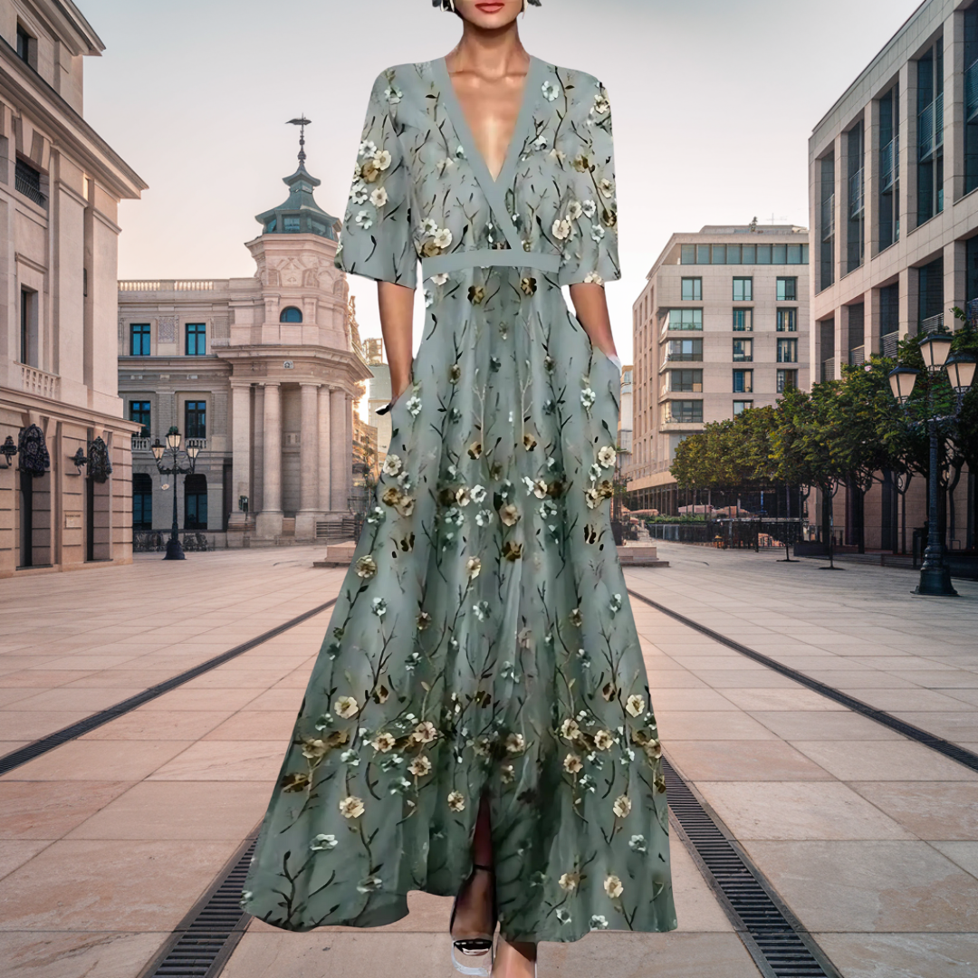 Osenda | Elegant floral maxi dress