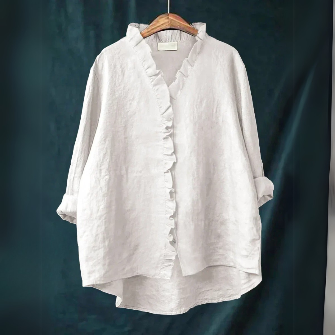 Sanela | Casual ruffle shirt