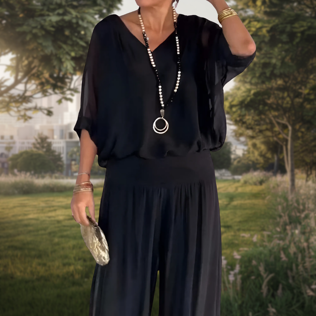 Jolia | Elegant Bohemian 2 Piece Set with Relaxed Fit