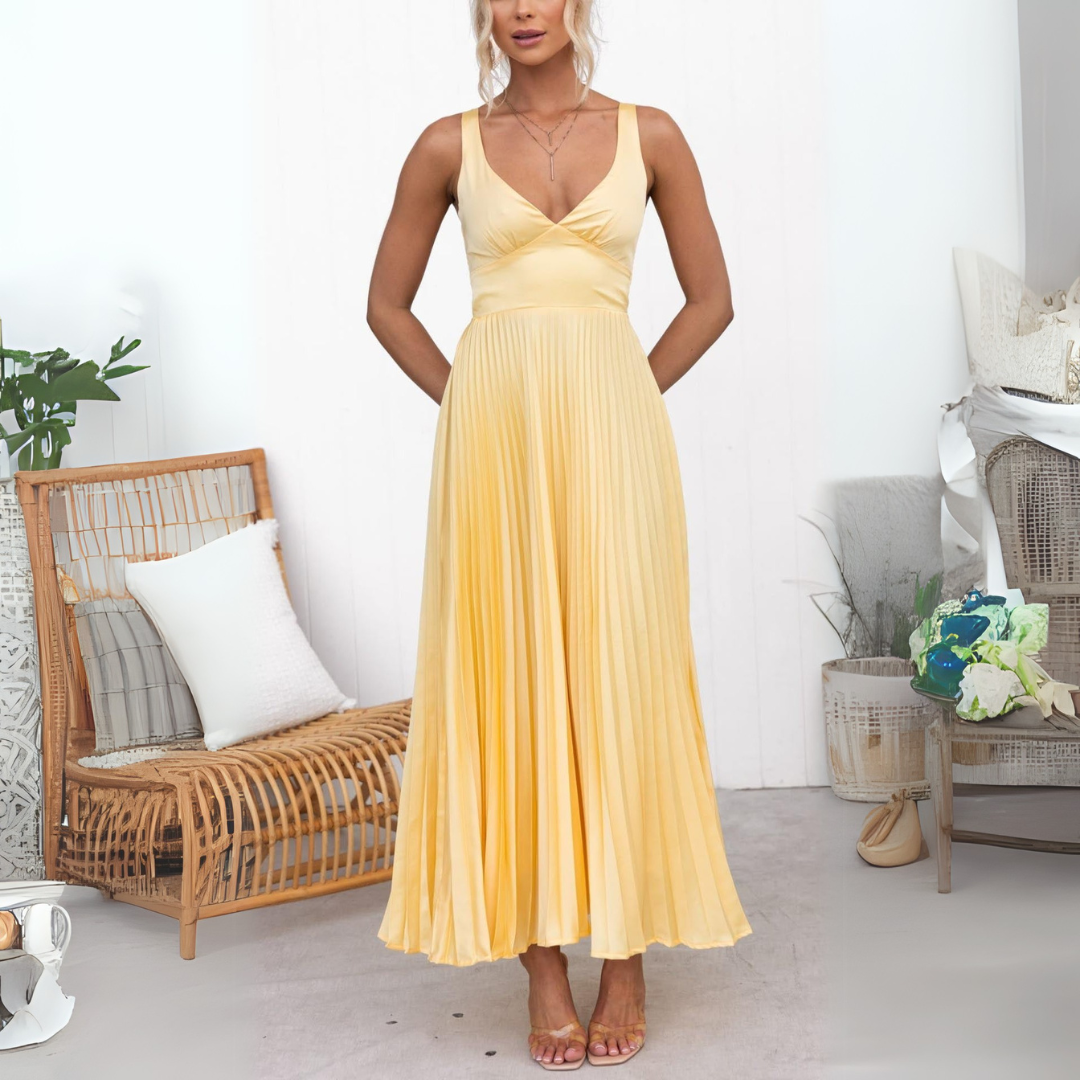 Maribel | Lightweight pleated summer dress
