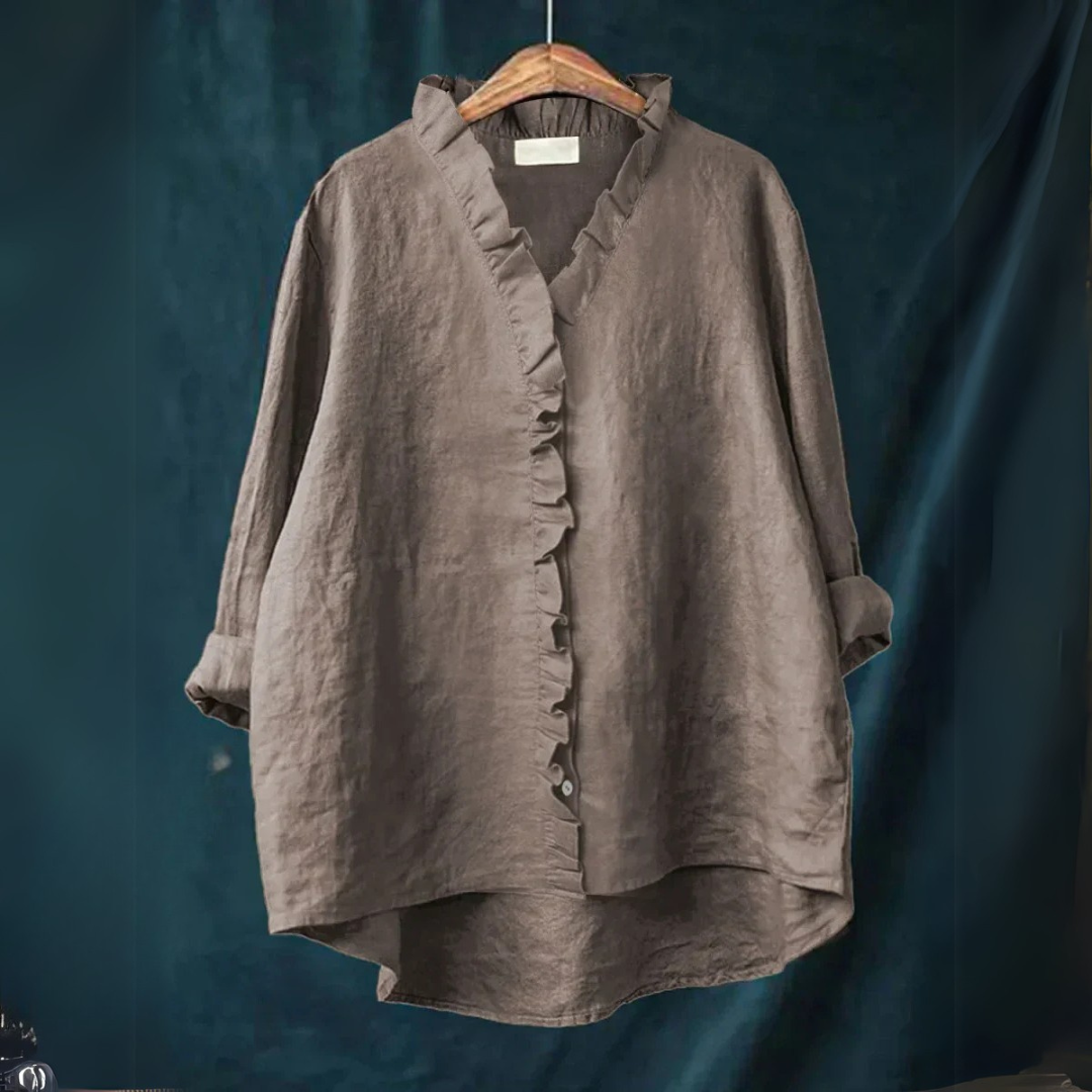 Sanela | Casual ruffle shirt