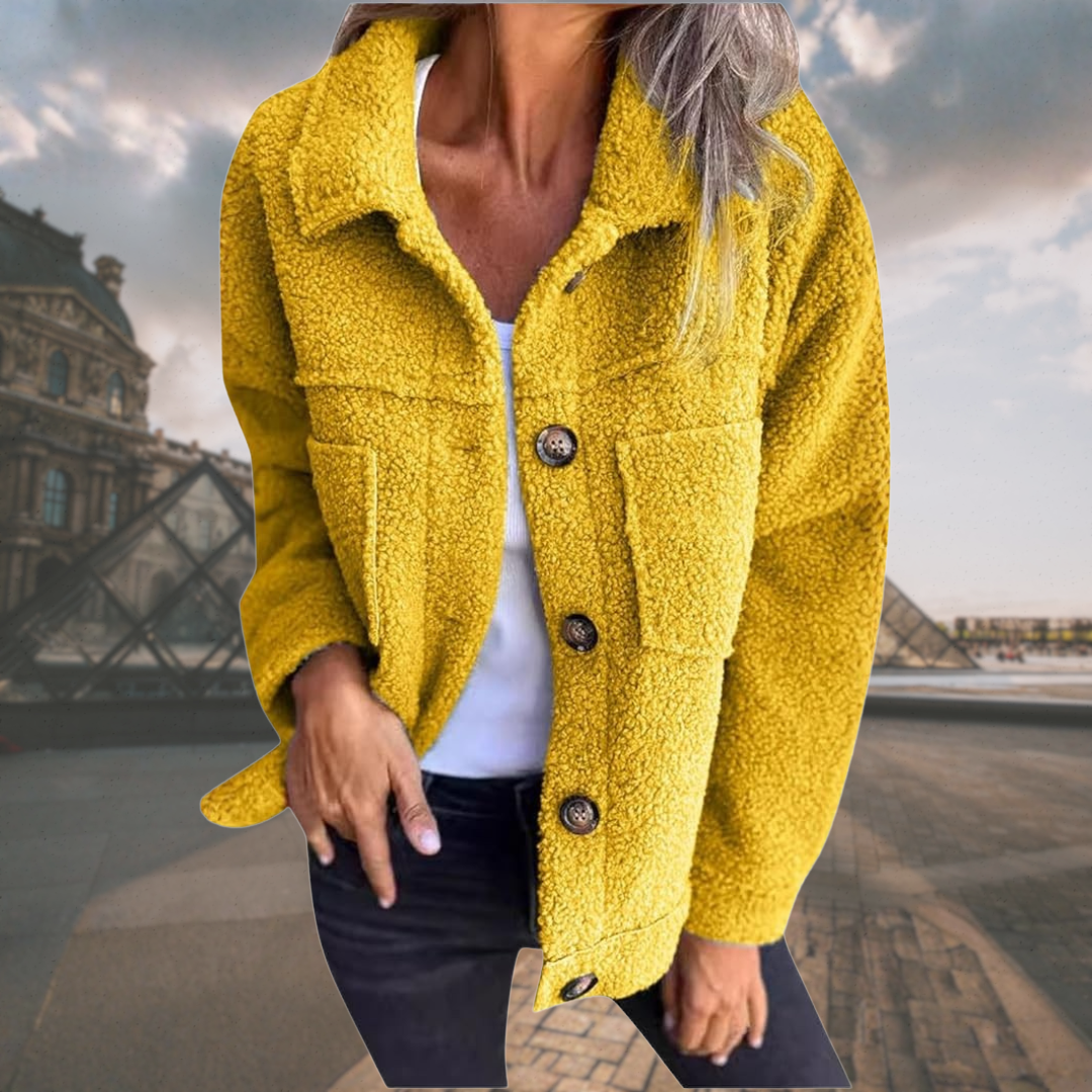 Alizée | Cozy button-down jacket