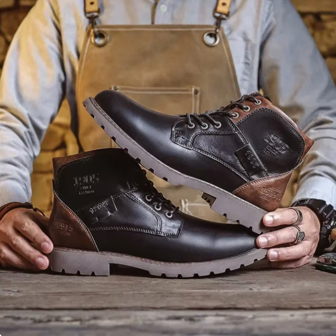 Benoît | Sturdy ankle boots with a handcrafted look