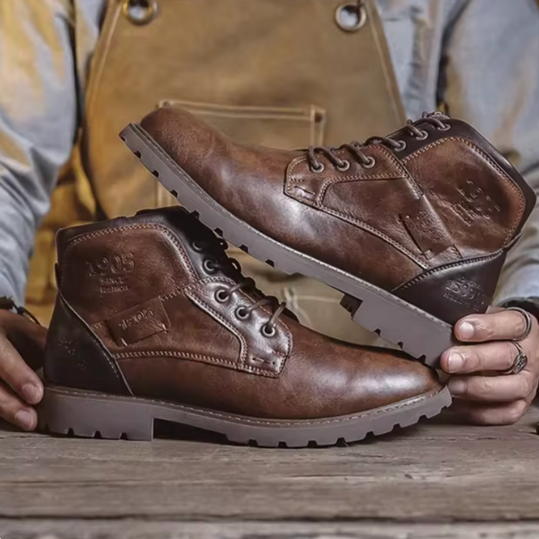 Benoît | Sturdy ankle boots with a handcrafted look
