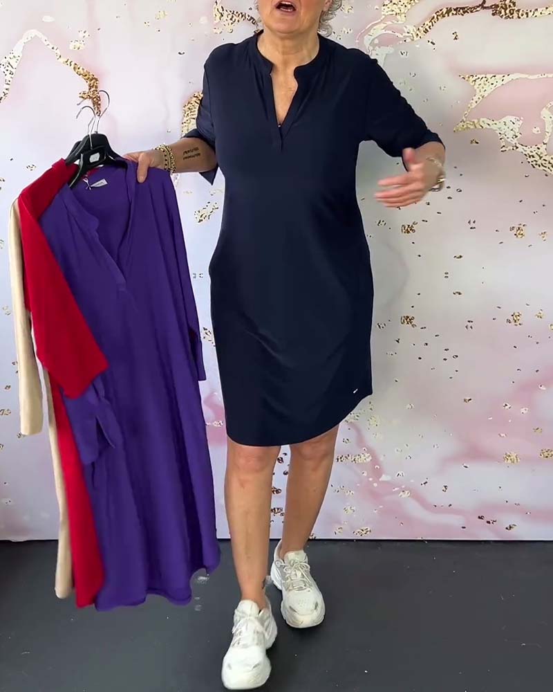 Orlane | Elegant V-neck dress
