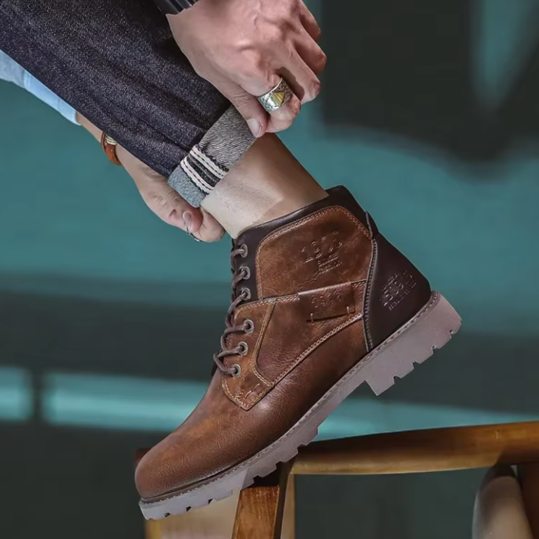Benoît | Sturdy ankle boots with a handcrafted look