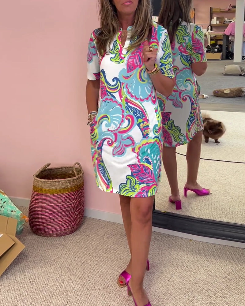 Nadia | Printed midi dress