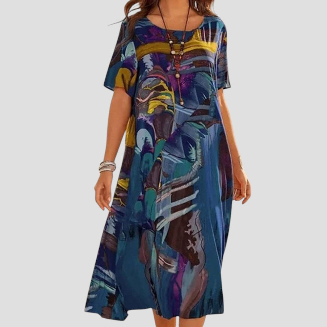 Vittoria | Long Summer Dress with Flowing Cut