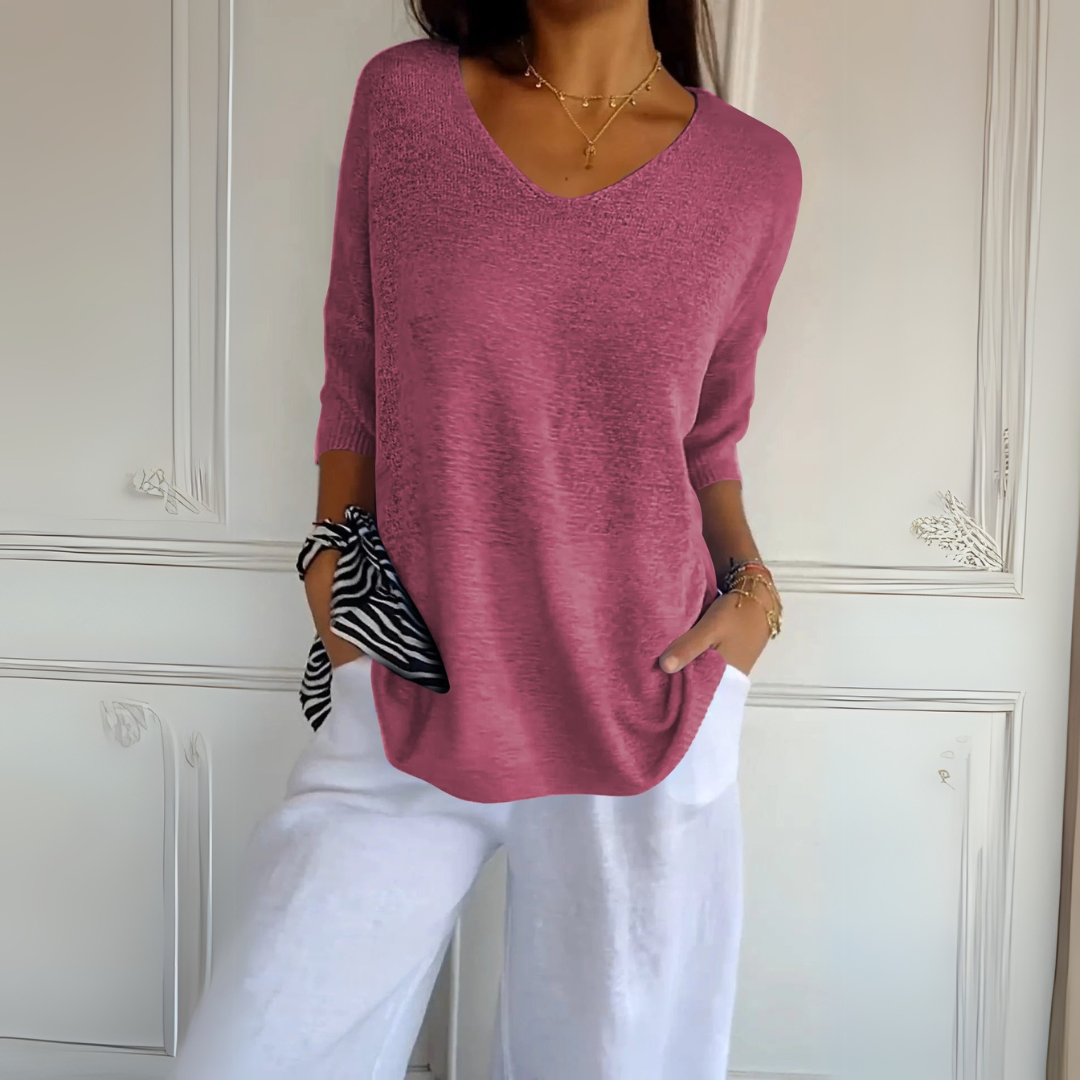 Anna | V-neck knit top