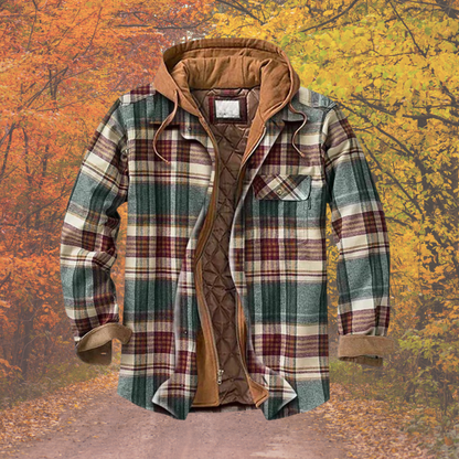 Yves | Plaid patchwork jacket
