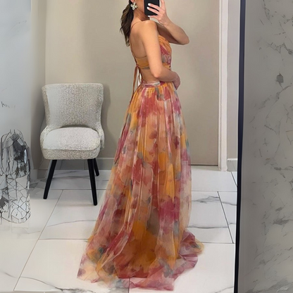 Camila | Charming long dress with floral print