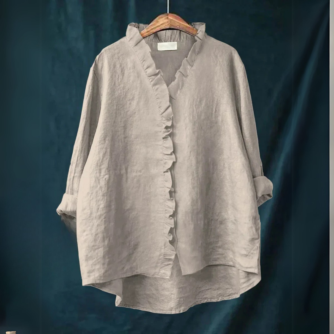 Sanela | Casual ruffle shirt