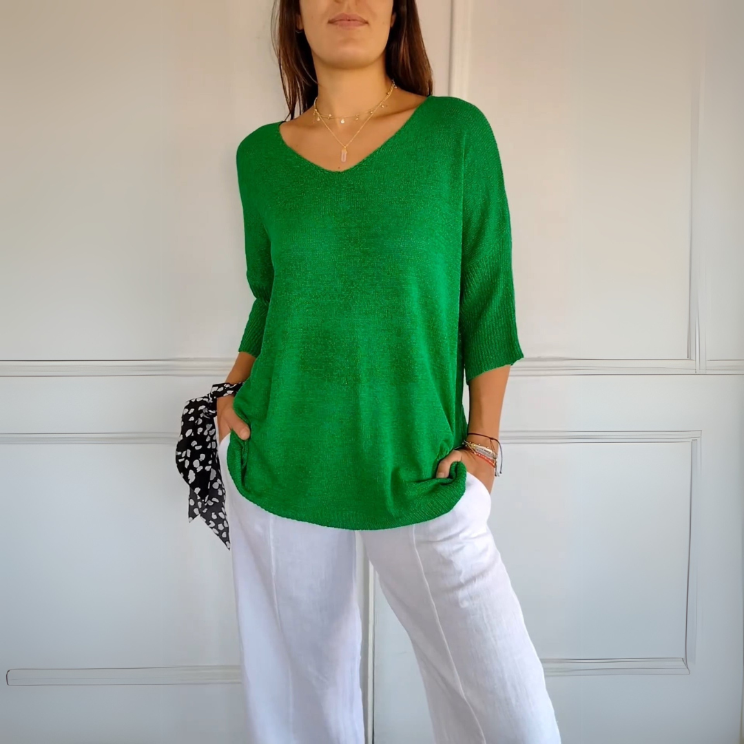 Anna | V-neck knit top
