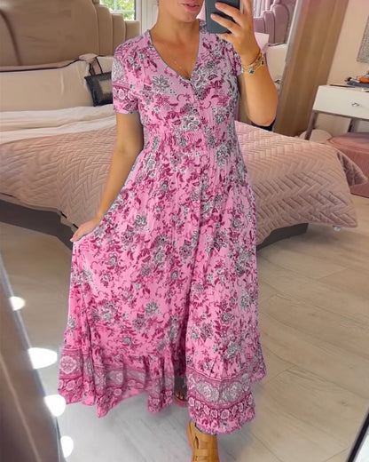 Wibia | V-neck dress with floral print