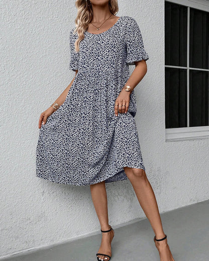 Flower | Elegant floral midi dress