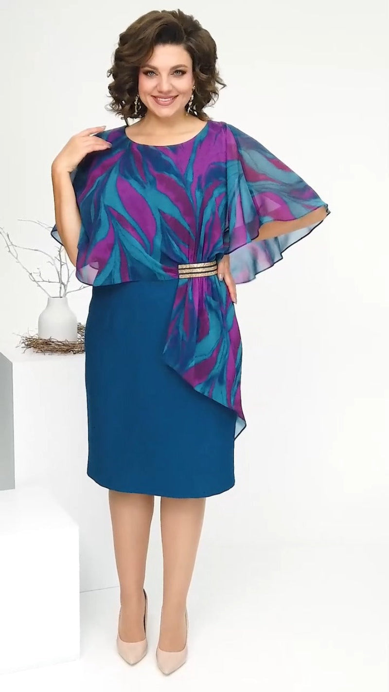 Mirabella | Elegant dress with draped details