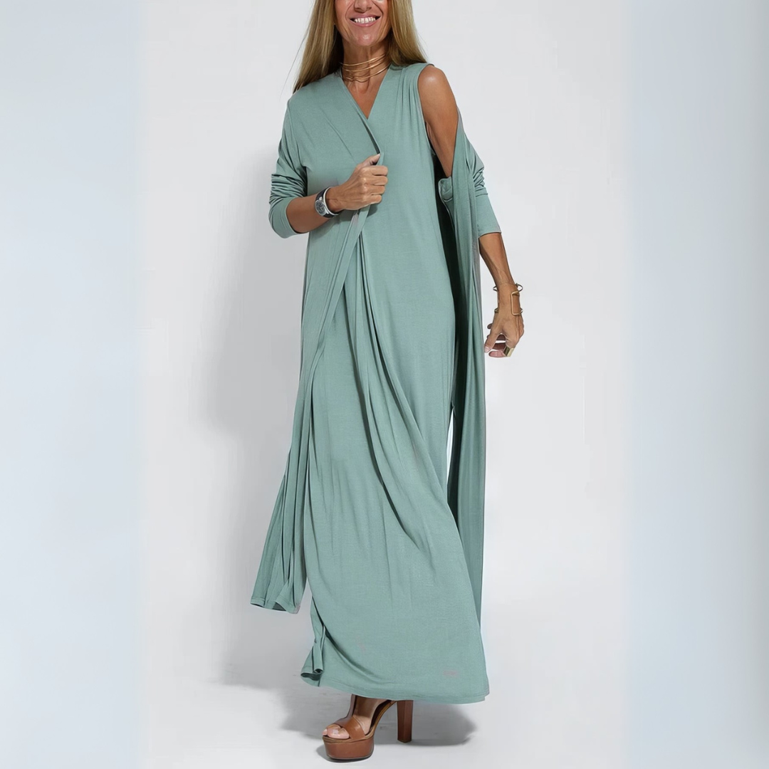 Misha | Elegant maxi dress + matching jacket FREE GIFT