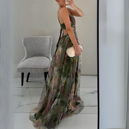 Camila | Charming long dress with floral print