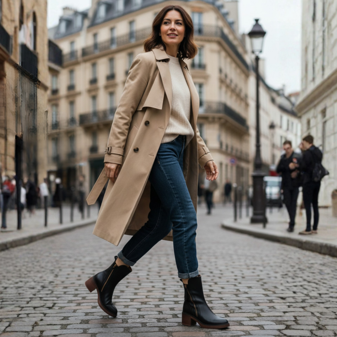 Éliane | Elegant heeled ankle boots with zip closure