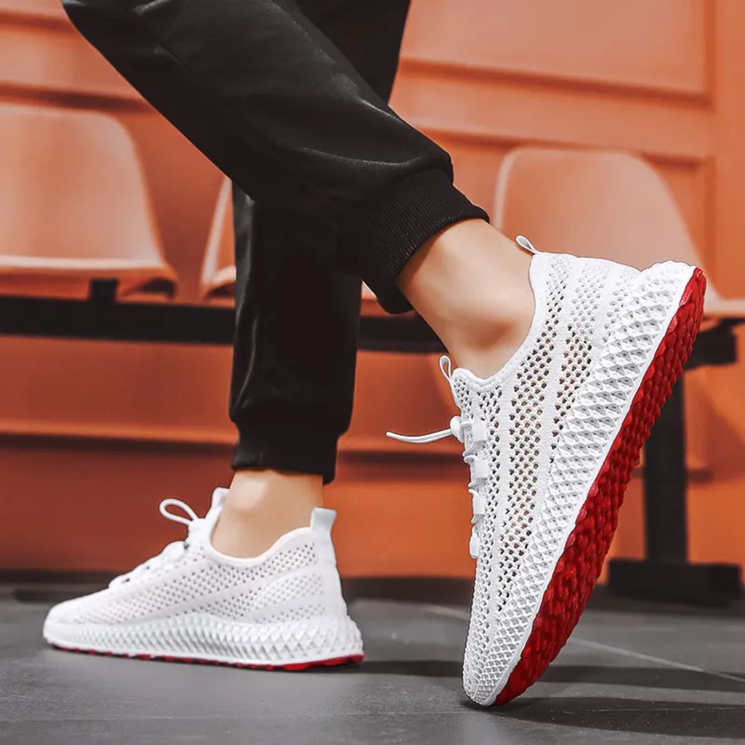 Ignis | White sneakers with contrasting sole