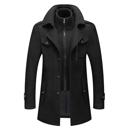 Adrien | Refined winter coat with stand-up collar