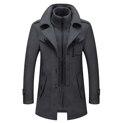 Adrien | Refined winter coat with stand-up collar