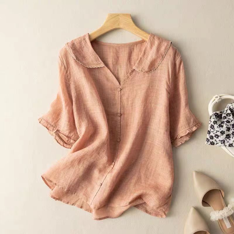 Mila | Vintage blouse with button detail