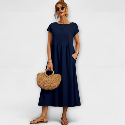 Magnolia | Relaxed Fit Midi Dress with Pockets