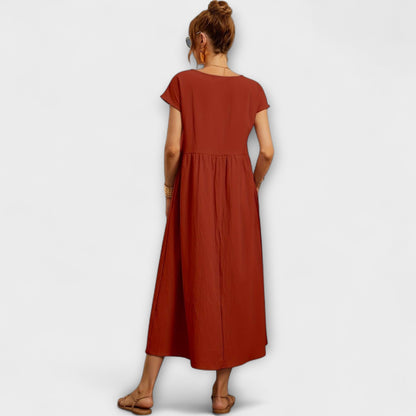 Magnolia | Relaxed Fit Midi Dress with Pockets