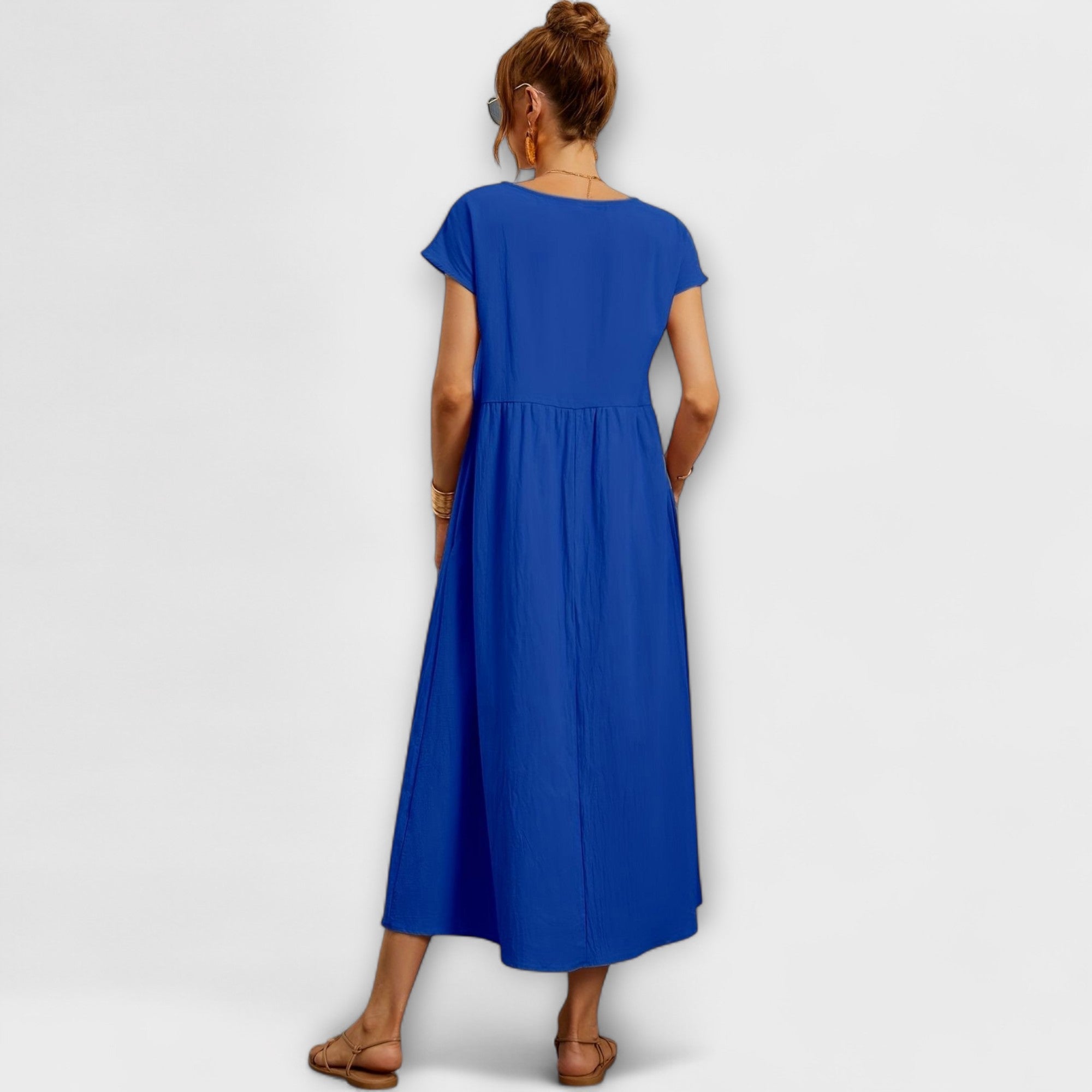 Magnolia | Relaxed Fit Midi Dress with Pockets
