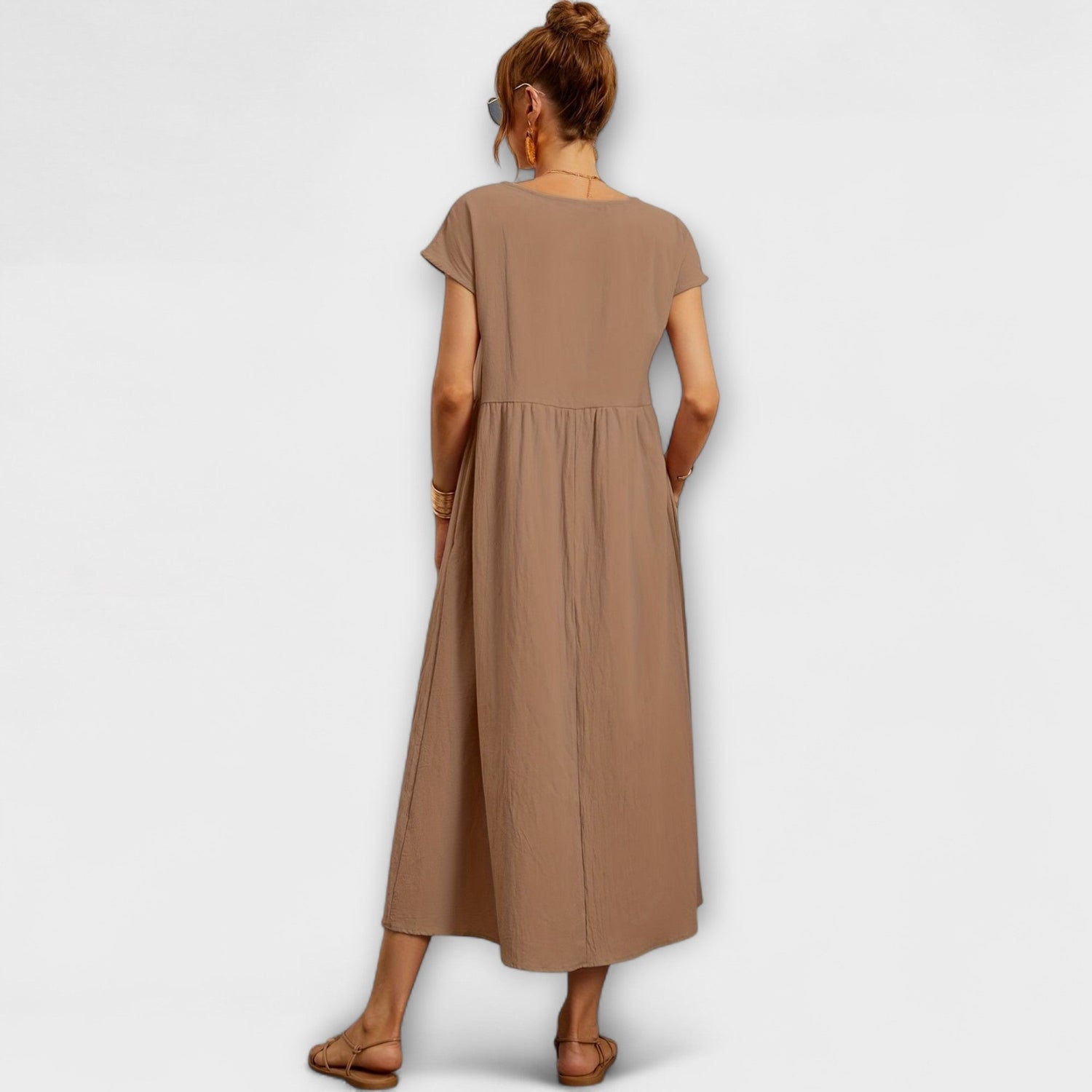 Magnolia | Relaxed Fit Midi Dress with Pockets