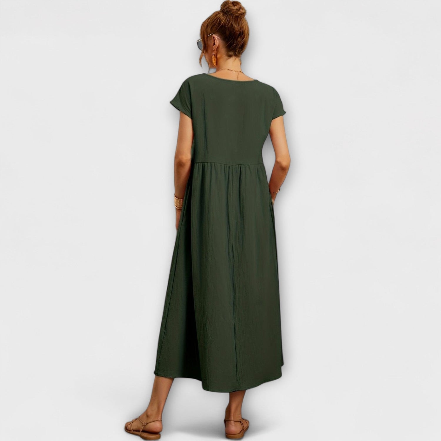 Magnolia | Relaxed Fit Midi Dress with Pockets
