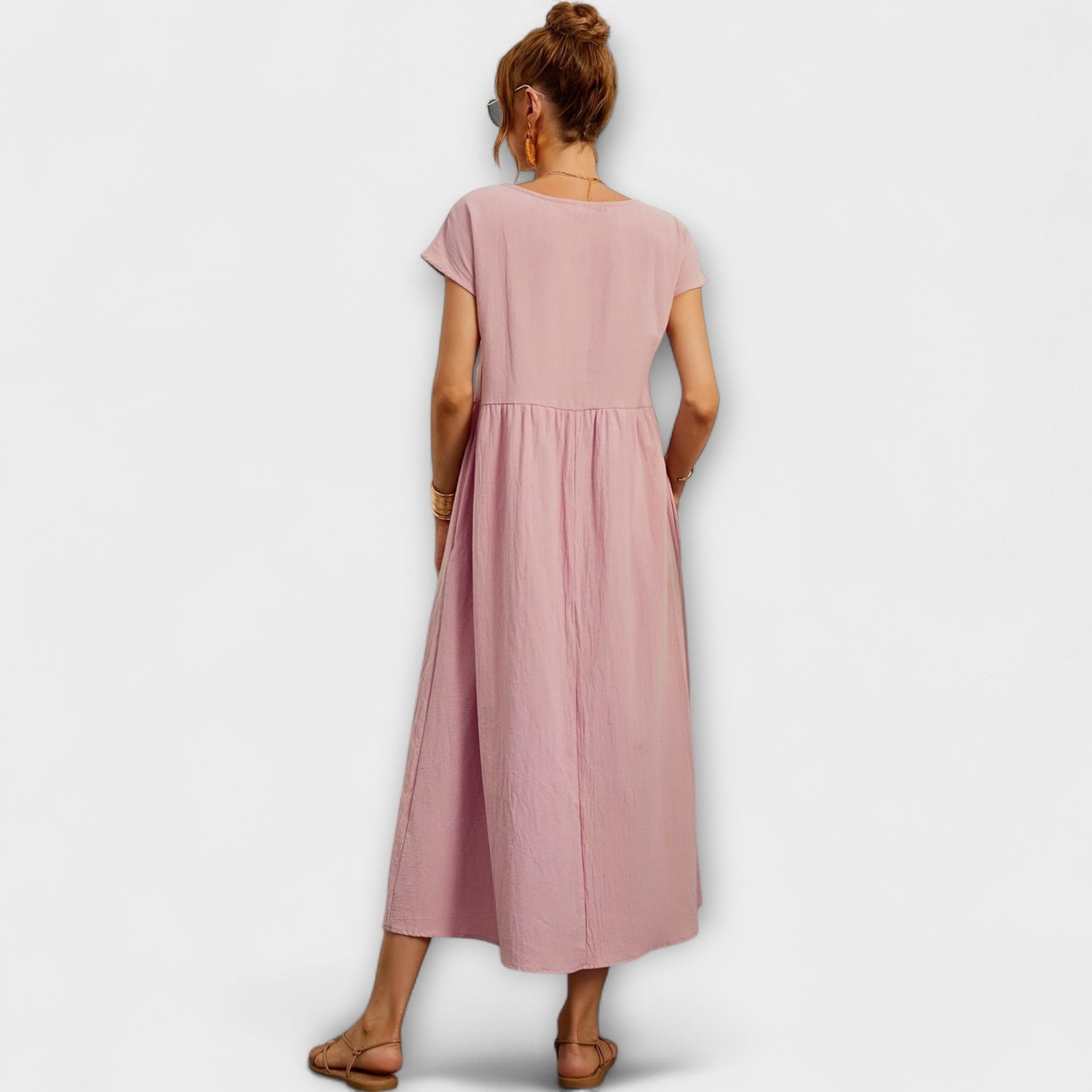Magnolia | Relaxed Fit Midi Dress with Pockets