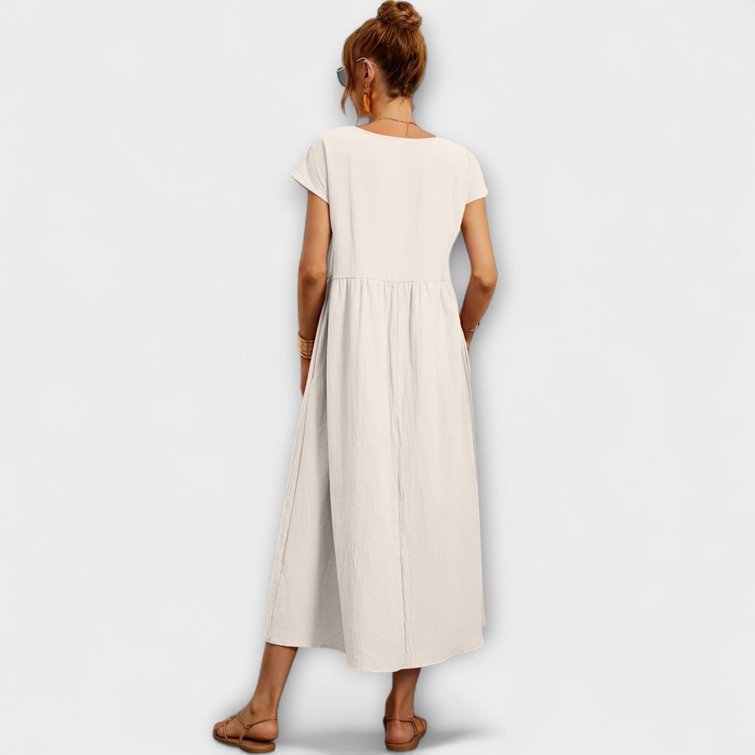 Magnolia | Relaxed Fit Midi Dress with Pockets