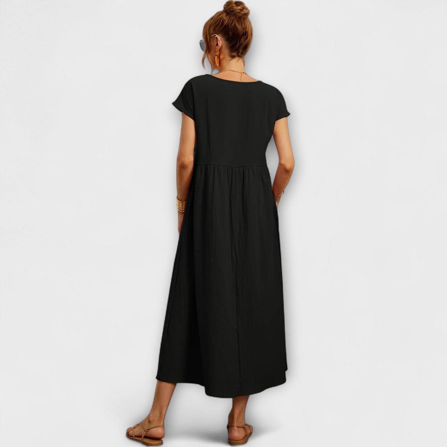Magnolia | Relaxed Fit Midi Dress with Pockets